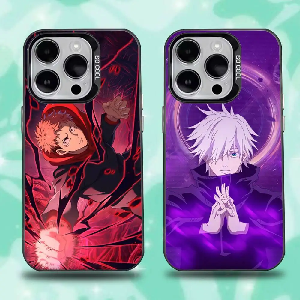 

J-Jujutsu K-Kaisen Phone Case For iPhone 16,15,14,13,12,11,Mini,Pro,E,SE4,XS,MAX Black Candy Matte Cover