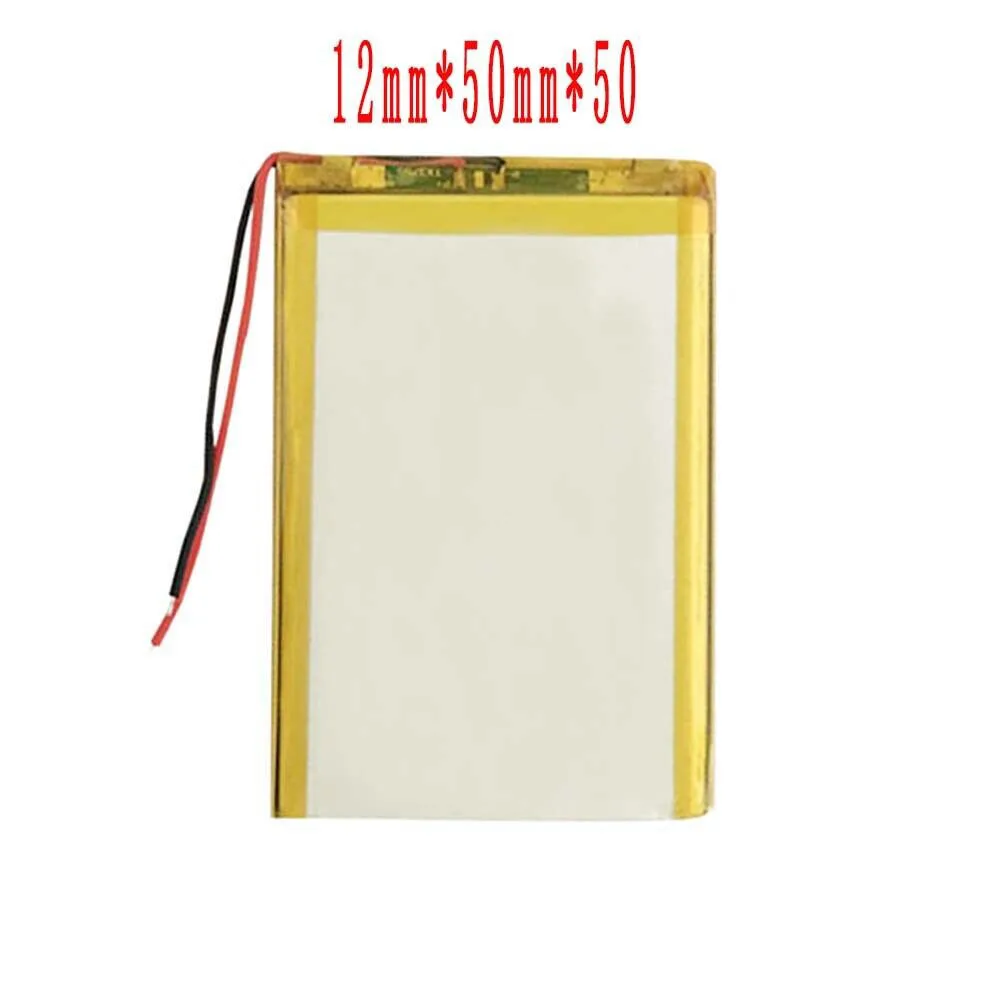 3.7V 4000Mah 125050 Li-Ion Li-Polymer Li Battery 2.0 JST 2Pin For LAPTOP CAMERA MP4 POWER BANK MP3 TABLET ELECTRIC TOYS DVD