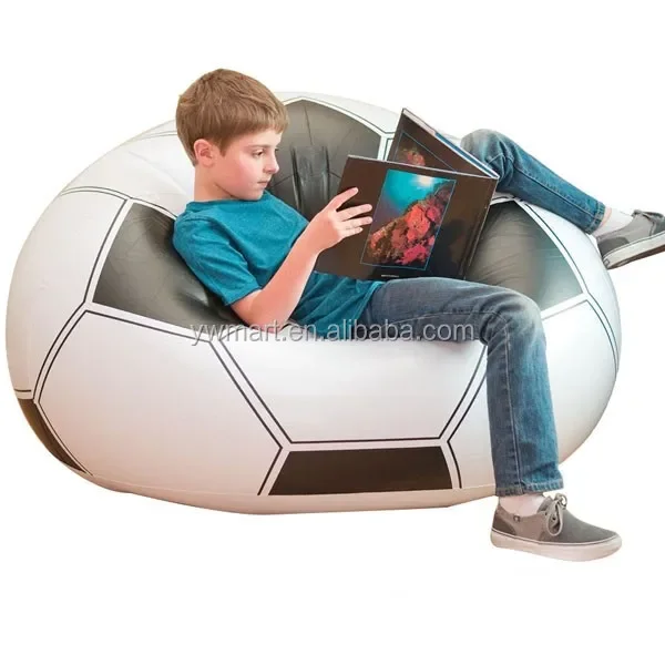 Sofa Bean Bag Chair for Adults and Teens Perfect Outdoor inflatable soccer ball chair football printed bean bag lazy sofa