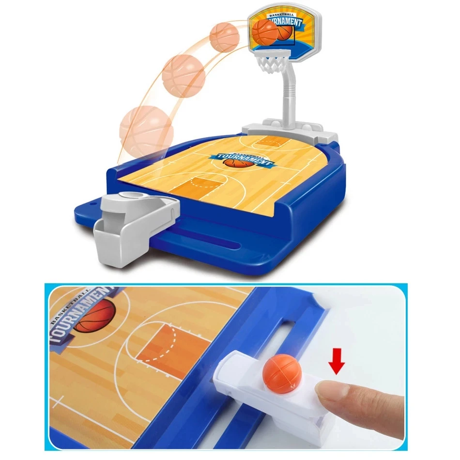 Mini Tabletop Soccer Bowling Basketball Machine Board Game Football Sport Match Party Toys for Children Adult