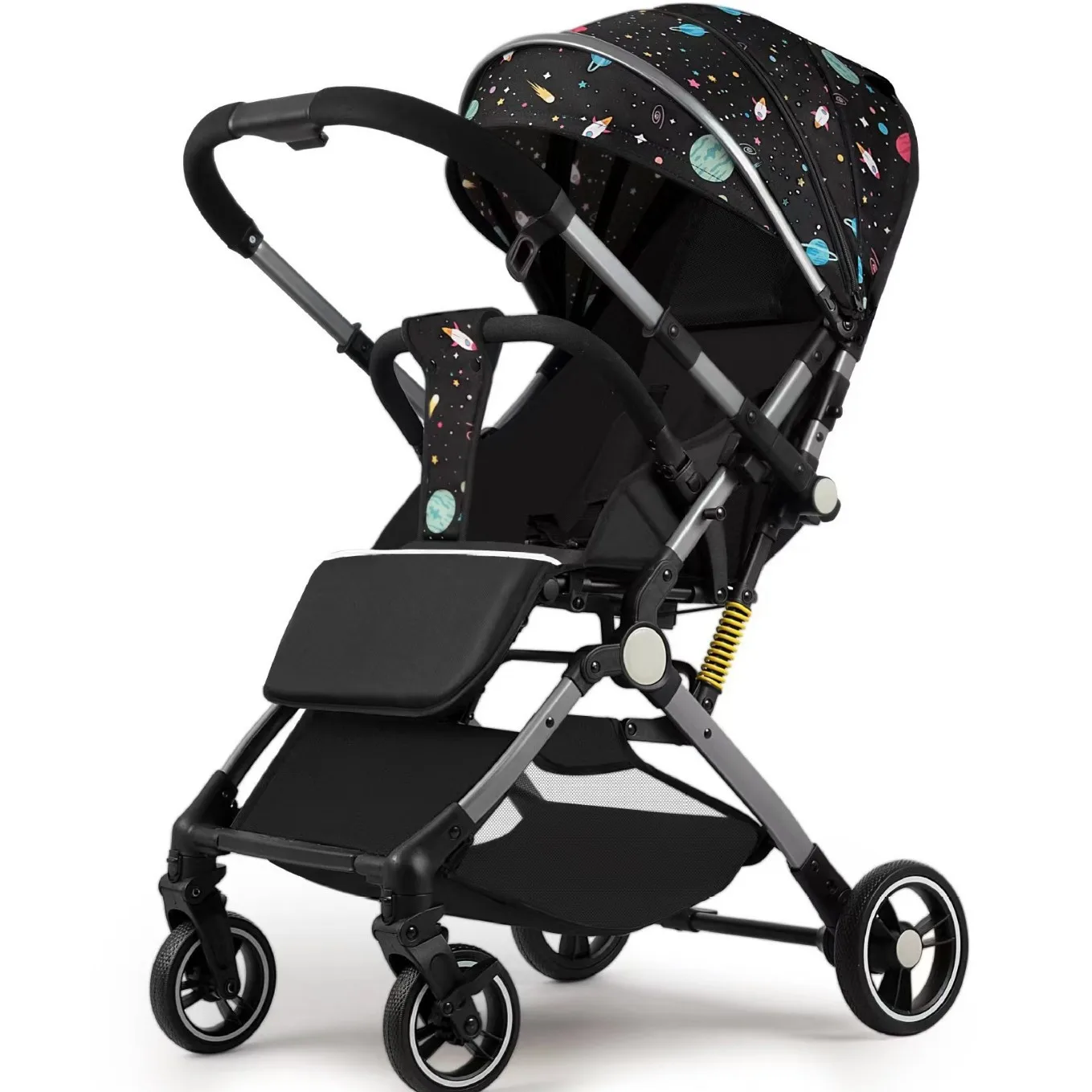 

Baby Stroller High-view Two-Way Push Can Sit and Lie Down Lightweight Simple Folding Portable Stroller Children's Stroller