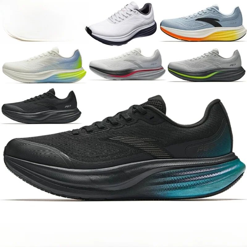  Men's Running Shoes Professional Slow Jogging Training Summer Shock Absorption Wear Resistant Sports Shoes Travel Step