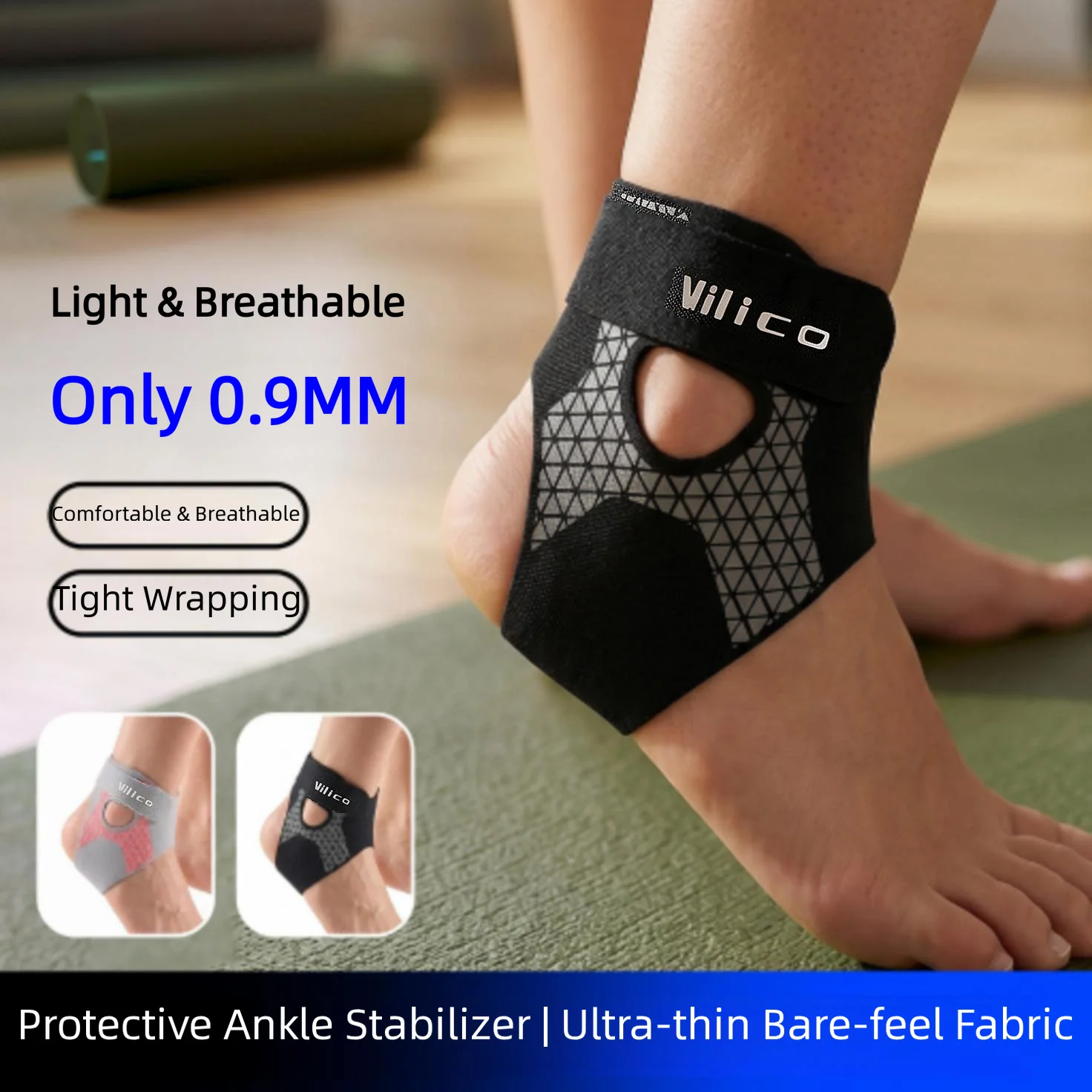 男女兼用足首サポーター＆弾性サポート、足部サポート足首圧縮ス - Ankle Mobility Band のレビューと価格