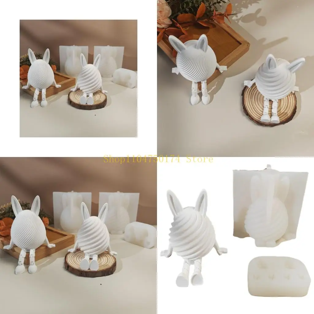 Artistic Rabbit Elastomer Recyclable Safe Component DIY Plastered Figure Making top sale