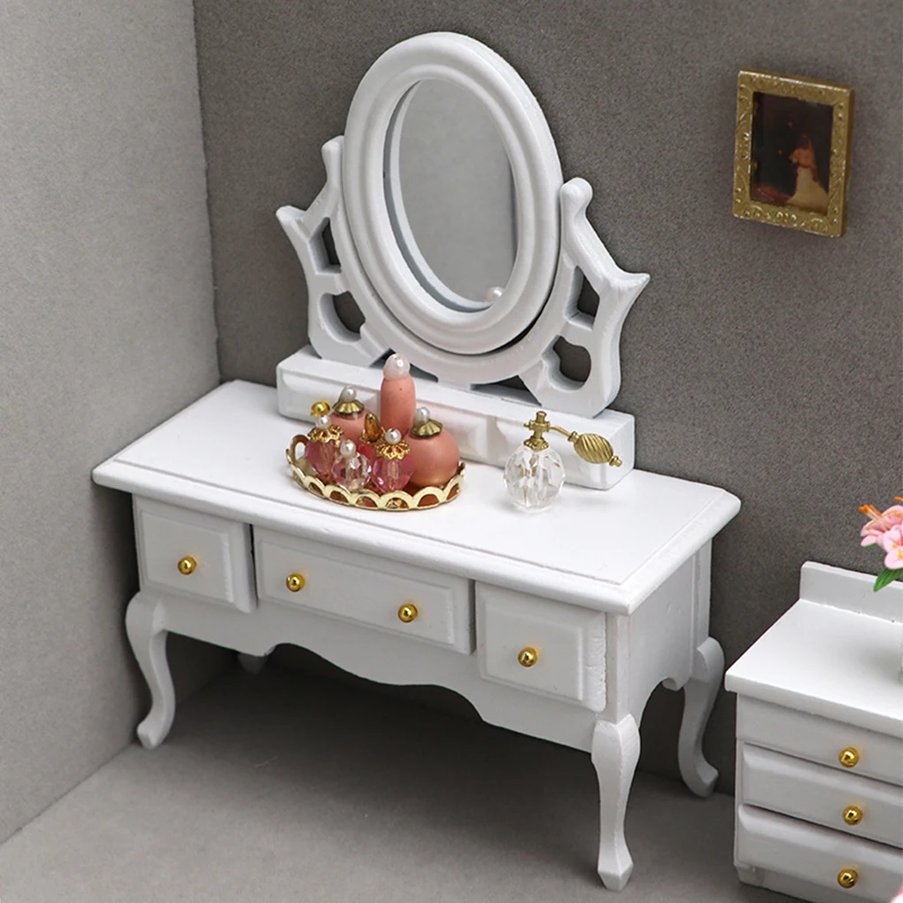 8Pcs/Set Miniature Model Furniture Doll Home 1:12 Wardrobe Kettle Play Toys Portable Accessories Gifts Infants
