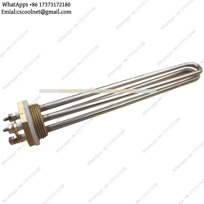 JS03 24V 48V 36V DC Heating Element DN32 Thread Tubular Immersion Water Heater 600W 900W 1200W 1500W