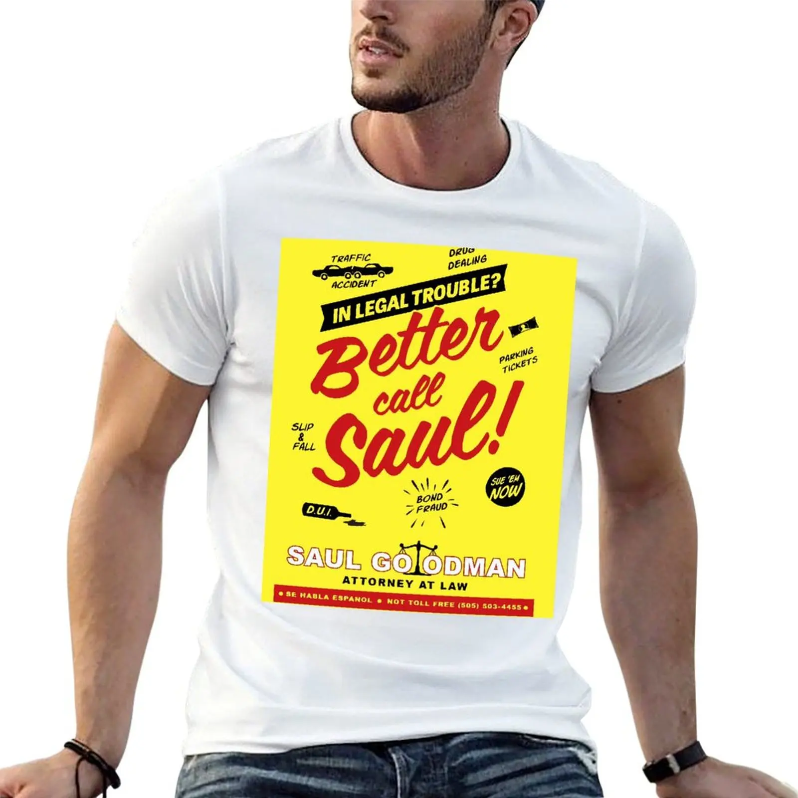 Better Call Saul Goodman T-Shirt Basic Tee Shirt for Everyday Outfit