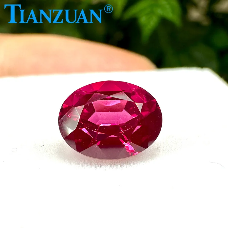 

Red Color Lab Grown Spinel Oval Shape Clear Spinel Loose Gems for Jewelry Making with AGL Certificate