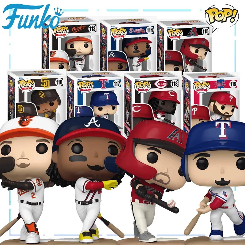 

Funko Pop оригинальная бейсбольная аниме-фигурка MLB GUNNAR HENDERSON RONALD ACUNA, экшн-фигурки, игрушки для мальчиков и девочек, детский подарок