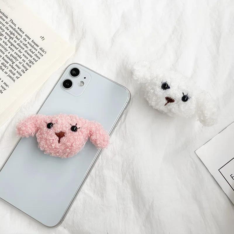 Criativo dobrável suporte de almofada de ar bonito dos desenhos animados pasta preguiçoso airbag suporte de pelúcia cão de pelúcia móvel tablet telefone titular aperto