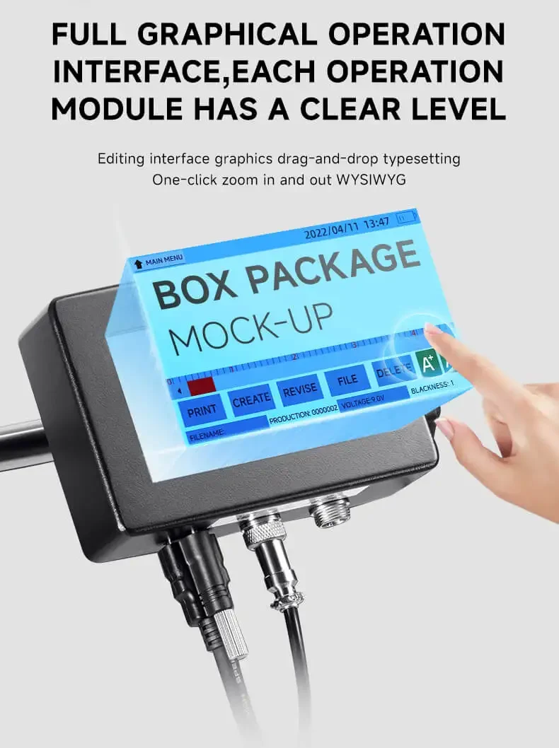 Batchcodenummer Industriële PVC-buis Klein karakter Continue datum Inkjetcodeprinter