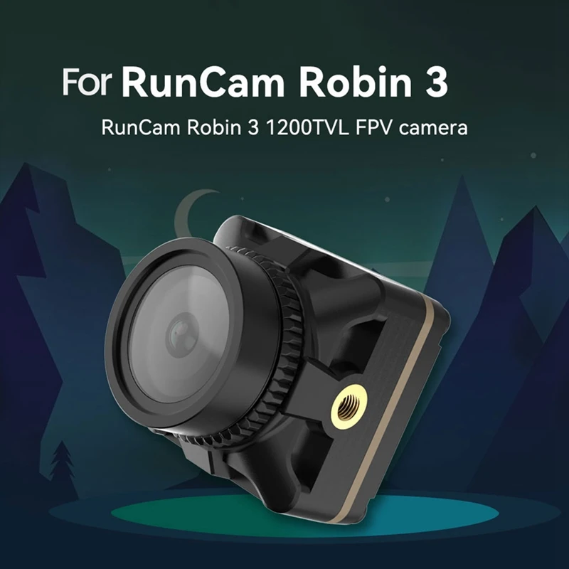 สำหรับ runcam robin 3 1200TVL กล้อง FPV 1/3นิ้ว CMOS สำหรับ RC สำหรับแข่ง FPV โดรนสี่ใบพัดอุปกรณ์เสริมสำหรับเปลี่ยนรุ่น1ชิ้น