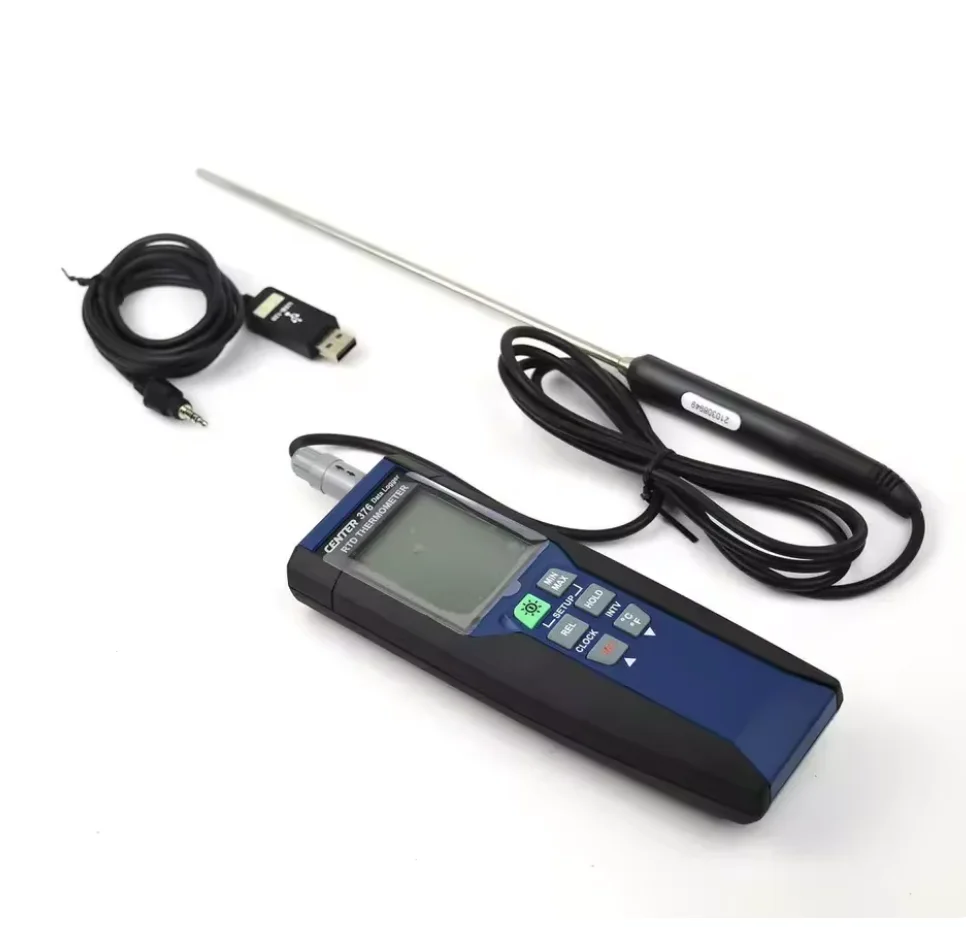 CENTER-375/376 Datalogger Precision RTD Thermometer (0.01C) -100~400C 16,000 Rec