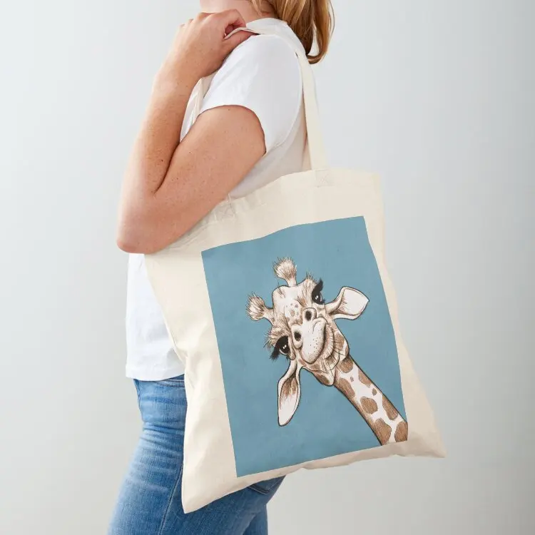 

Sketch Giraffe Art Tote Bag Cloth bags sac pour femme Women's shopper bag Women's bag