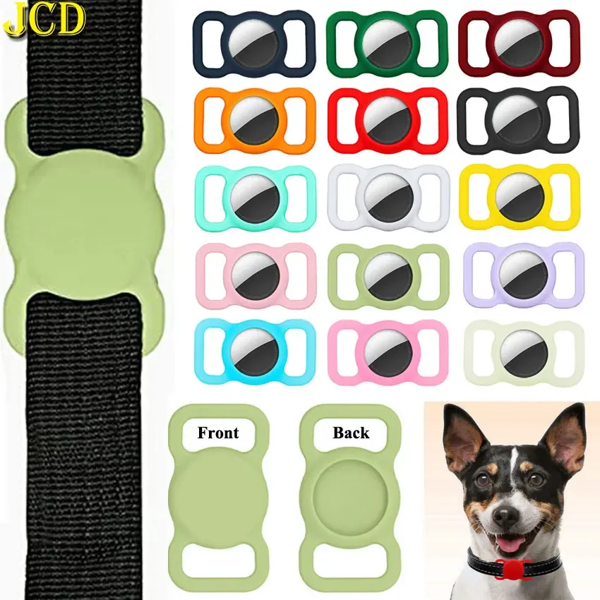 1PCS Silicone Protective Sleeve For Apple Airtags Pet Dog Cat Positioning Tracker Collar Cover Anti-lost Protective Case