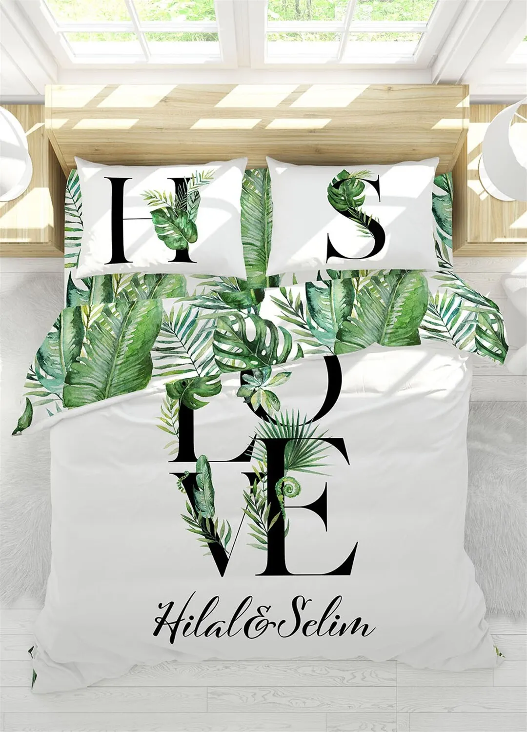 Personalized Printed Bedding Set Soft Cotton Crib Custom Made High Quality Pillow Cover 3-Pcs