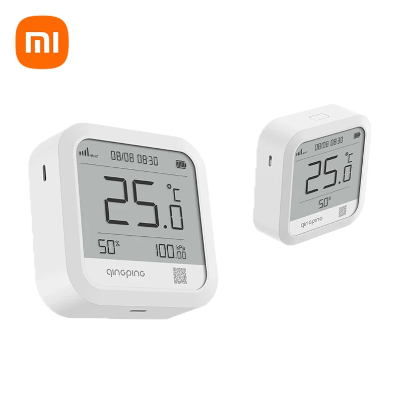 xiaomi qingping termometro wi fi higrometro monitoramento remoto monitor de temperatura e umidade higrometro eletrico inteligente recarregavel 01