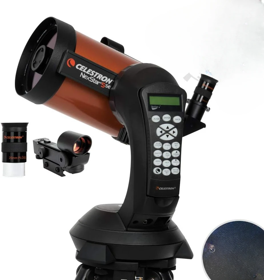 

Для телескопа Celestron - NexStar 5SE-Компьютеризированный телескоп для начинающих и современных пользователей, полностью автоматизированный GoTo Mount SkyAl