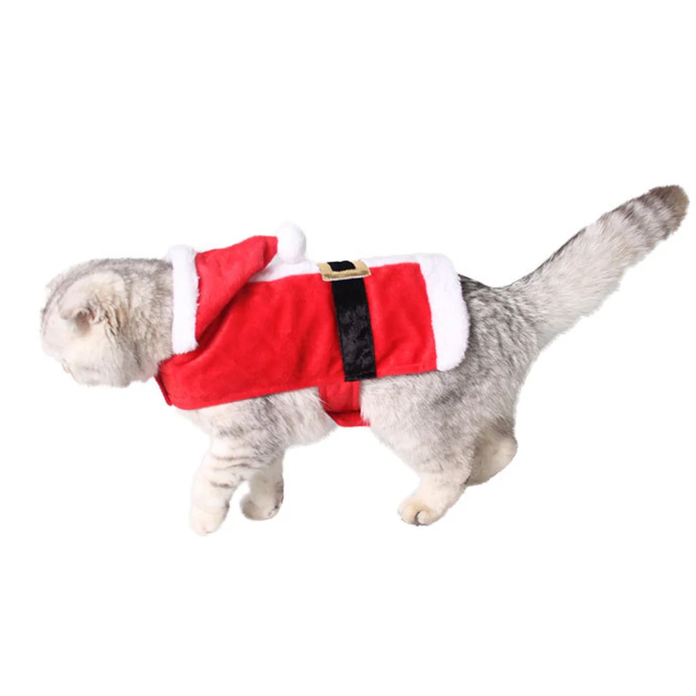 

Pet Christmas Dress Red Santa Suit 18x13x3cm Polyester Puppy Dog Cat Costume Festive Outfit Holiday Photo Christmas Pet Clothes