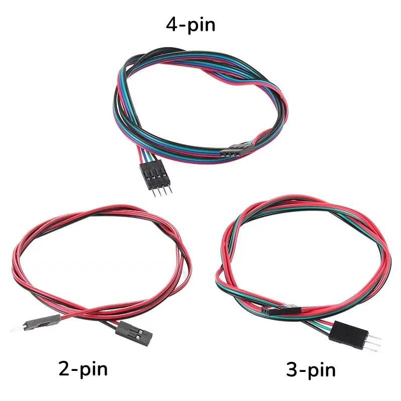2/5pcs 2pin 3pin 4pin Male to Female Dupont Cable 70cm 3D Printer Dupont Cable Double-Head Terminal Jumper Wire Dual Headed Line