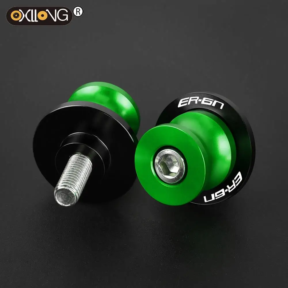 

For Kawasaki ER6N ER-6N 2020 2019 2018 2017 2016 2015 2014 2013 2012 2011 Accessories Swingarm Spools Slider Rear Stand Screws