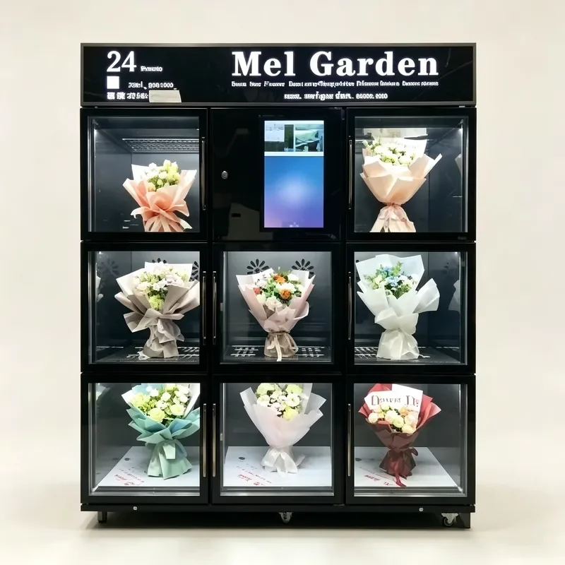 High Efficiency Flower Vending Machine for Outdoor Street Business Use Professional Manufacturer