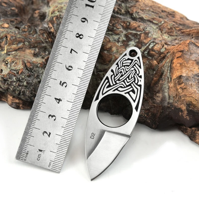 Portable Knife Survival Tactical Pocket Knife Outdoor Camping Hiking Hunting Knives Wood Handle EDC Fishing Defense Tool