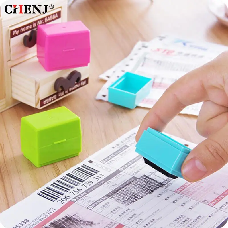 Guard Your ID Roller Stamp Self Inking Stamp Messy Code Security Office Confidentiality Confidential Seal Theft Protection Code