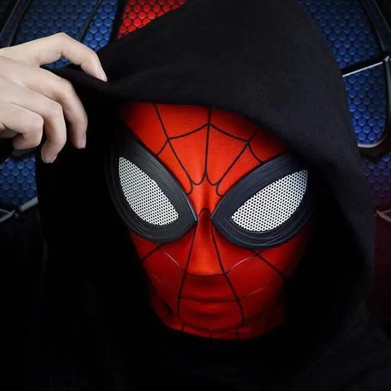 Adult Kids Halloween Cosplay Iron Spider Mask Movie Superhero Role Playing Headdress Theme Party Costume Props Dress Up