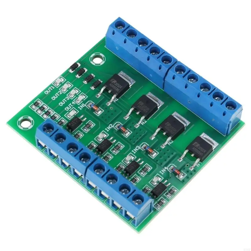 

B0KF Four Way MOS Tube FET Module PLC Amplification Circuit Board Module Optocoupler Isolation for DC Immu