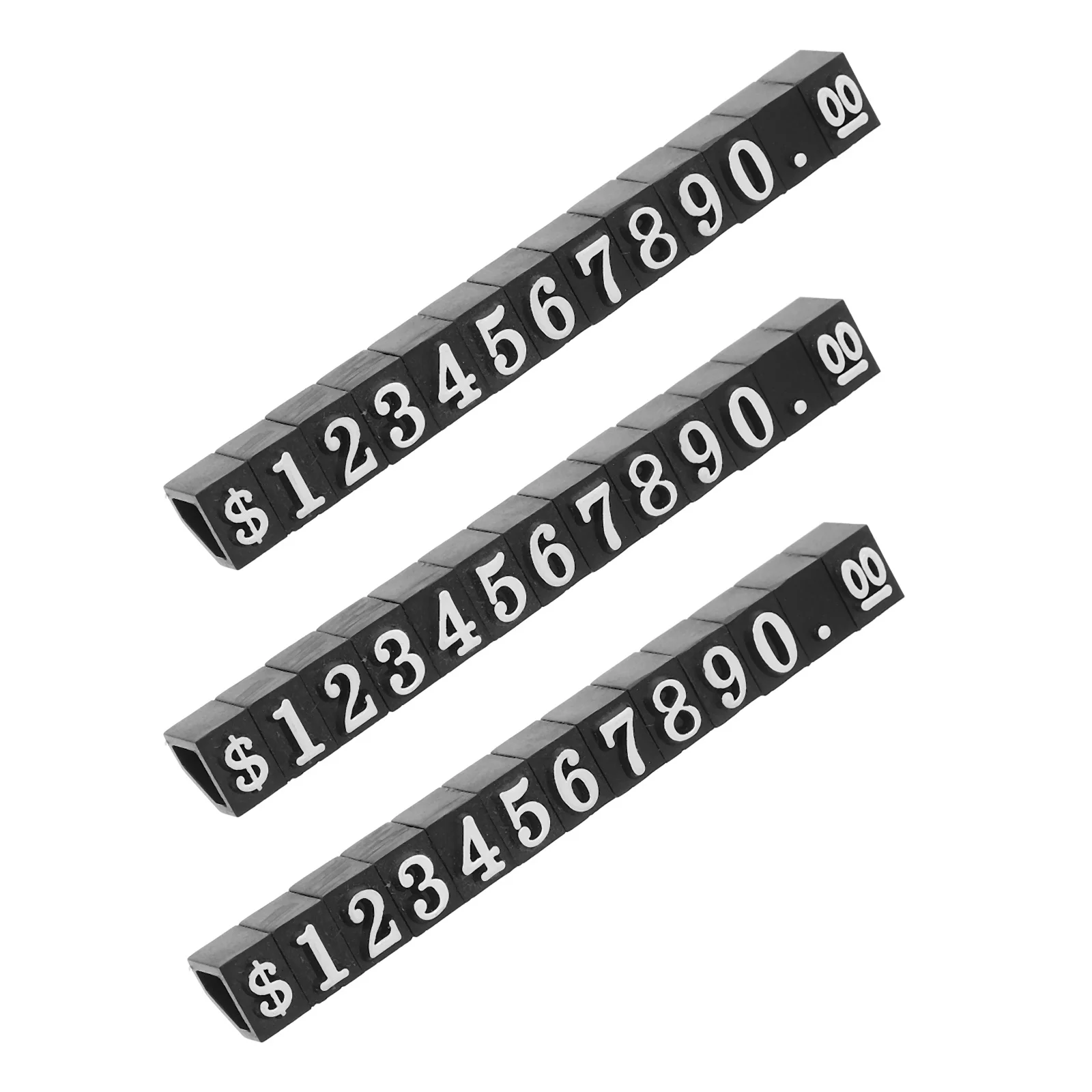 3 قطعة شارة سعر التجزئة مكعب عدة رقم حامل عرض الحروف للمجوهرات وعدادات المتجر حامل عرض عداد التسعير الأبيض #6