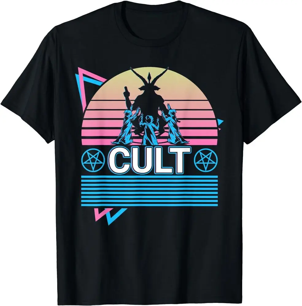 Cult Baphomet Occult Pagan Wicca Retro Gift Tee Shirt Y2K tops Unisex Summer Short Sleeve