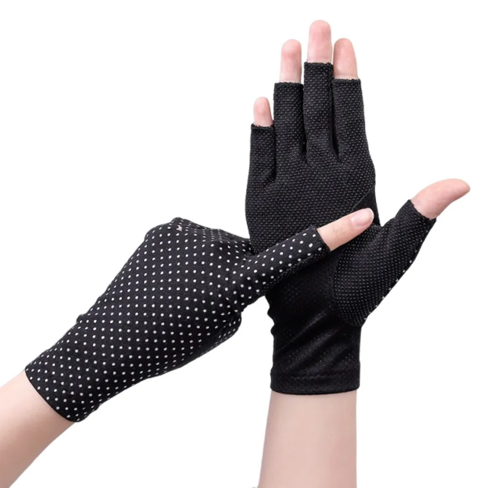Fashion Summer Sunscreen Gloves Breathable UV Protection Sun Protection Gloves Thin Anti-slip Cycling Driving Gloves Sports