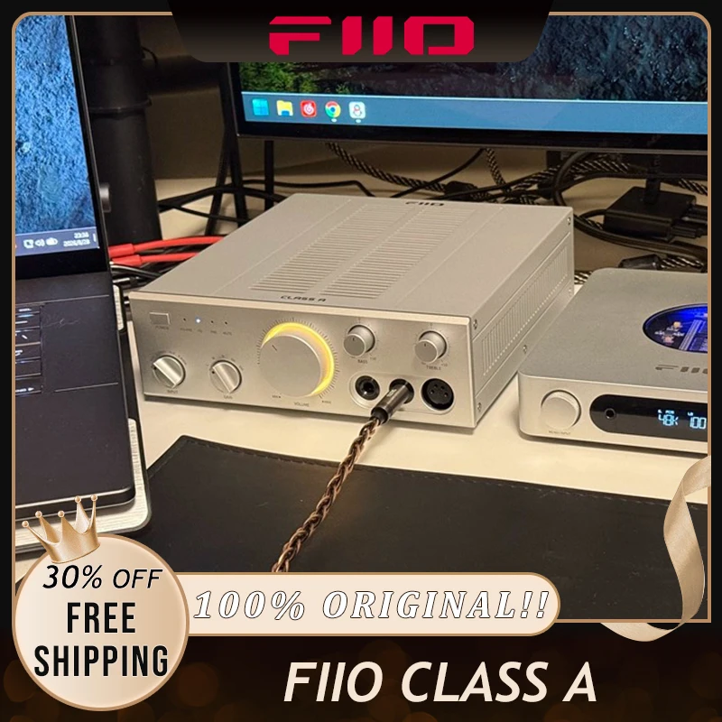 FiiO CLASS A Pure Class A Headphone Amplifier Preamp Combo Fully Discrete Triode Circuit Desktop Audio Power Amp For Audiophile