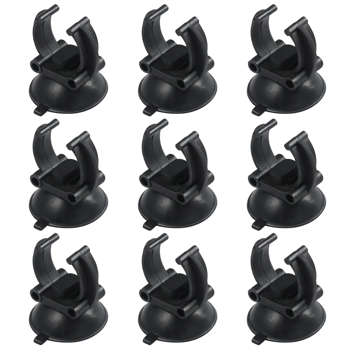 

POPETPOP 10Pcs Aquarium Sucker Suction Cup for Tube Wire Holder (Black) Aquarium Suction Cups