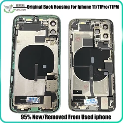 Housing For iPhone 11 11Pro Max Without Motherboard Back Cover Mid Frame SIM Card Tray Assembly Soft Shell Cable Installation