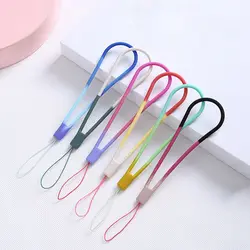 Short Rope Key Straps Hand Strap Phone Charms Watercolor Woven Pattern Phone Hanging Rope Wrist Hand Strap Mobile Phone Strap