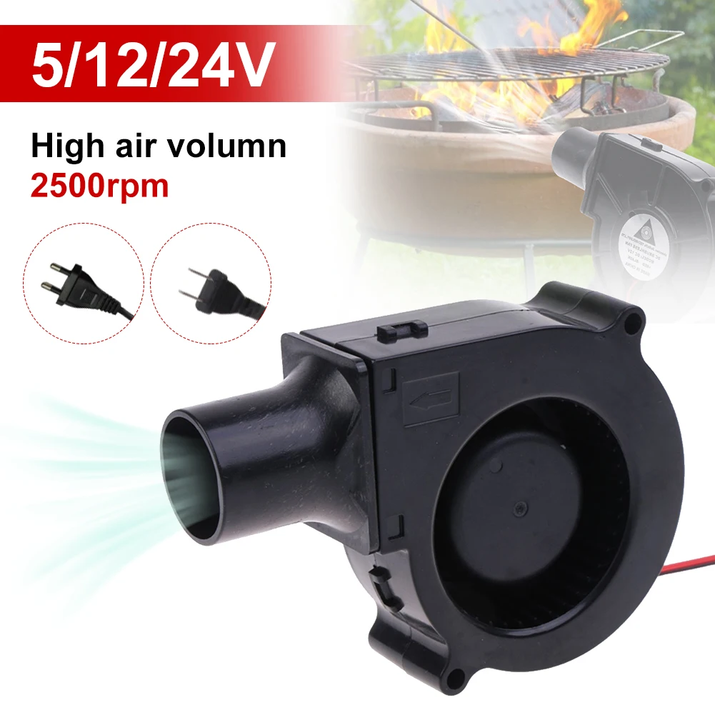 Ventilatore d'aria portatile da 2500 giri/min ventilatore centrifugo radiale in metallo ventilatore senza spazzole DC ventilatore per barbecue ventilatore di raffreddamento a carbone ventola di raffreddamento