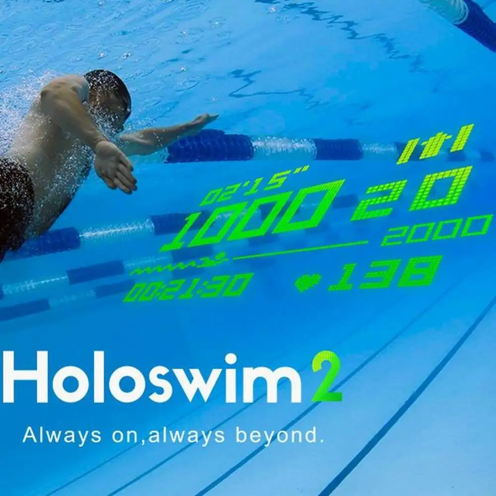 Inteligentny okulary pływackie Holoswim 2S anty pot opaska monitorująca aktywność fizyczną wyświetla Twoją wydajność