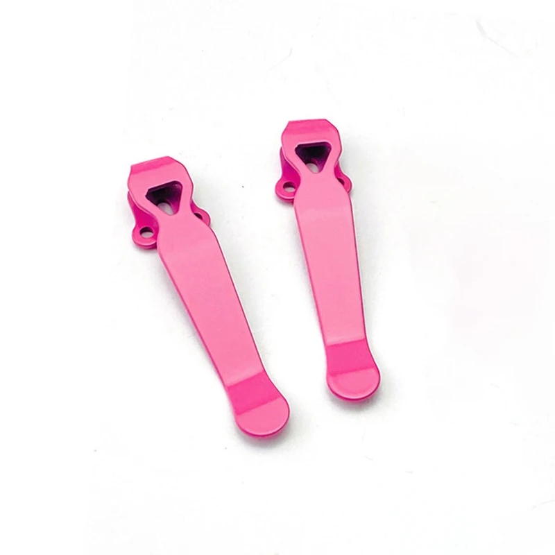 2pcs/lot Custom Titanium Knife Pocket Clip Back Clamp For Benchmade 535 Bugout 551 Griptillian 940 575 Emerson CQC ZT 0920 0640