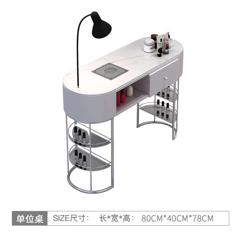 Manicurist Nail Designer Manicure Table Reception Counter Office Manicure Table Technician Mesa Manicura Salon Furnitur YN50MT