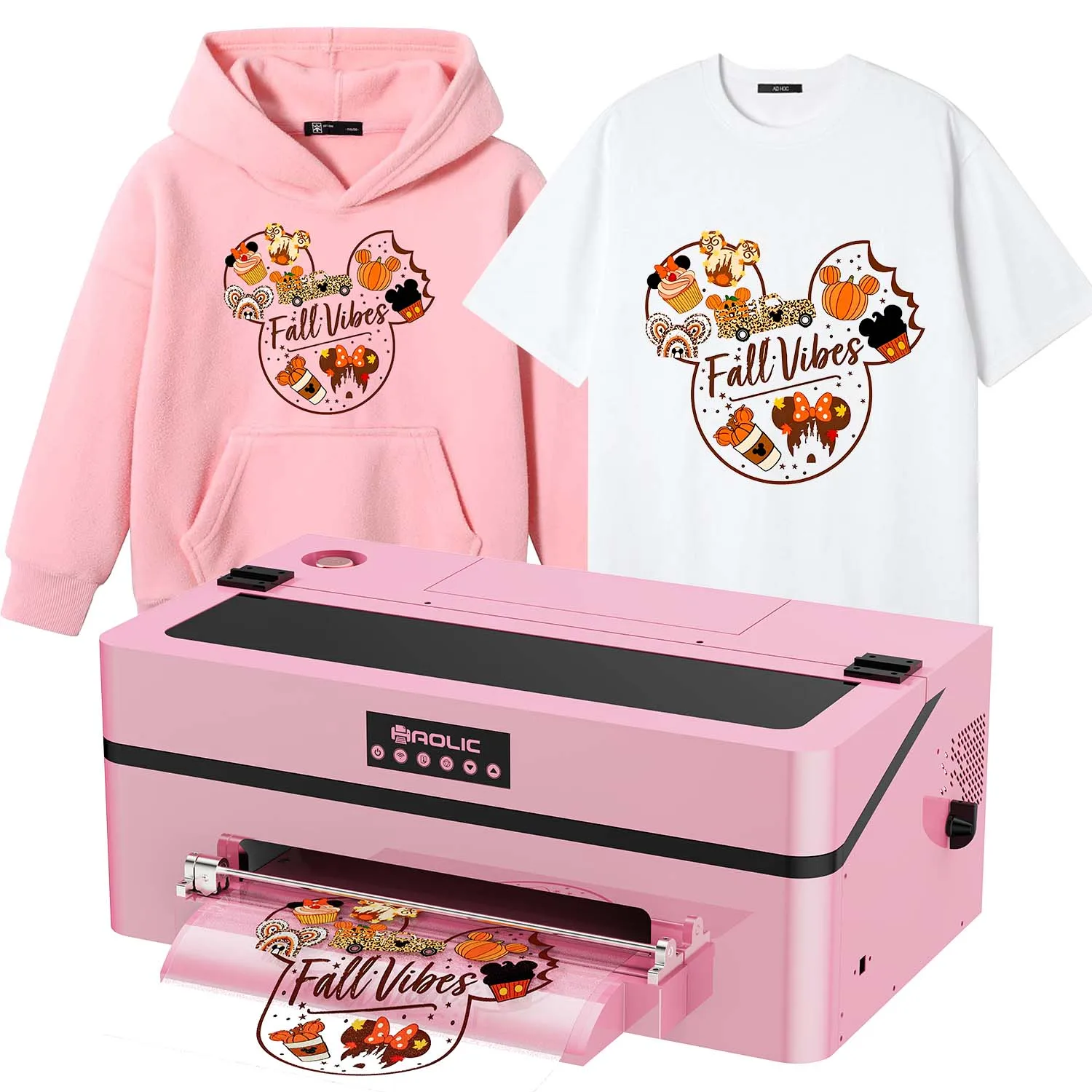 2026 A3 DTF Printer Pink XP600 Printer DTF For Transfer Printing | Inkjet Imprimante DTF Machine For Small Business