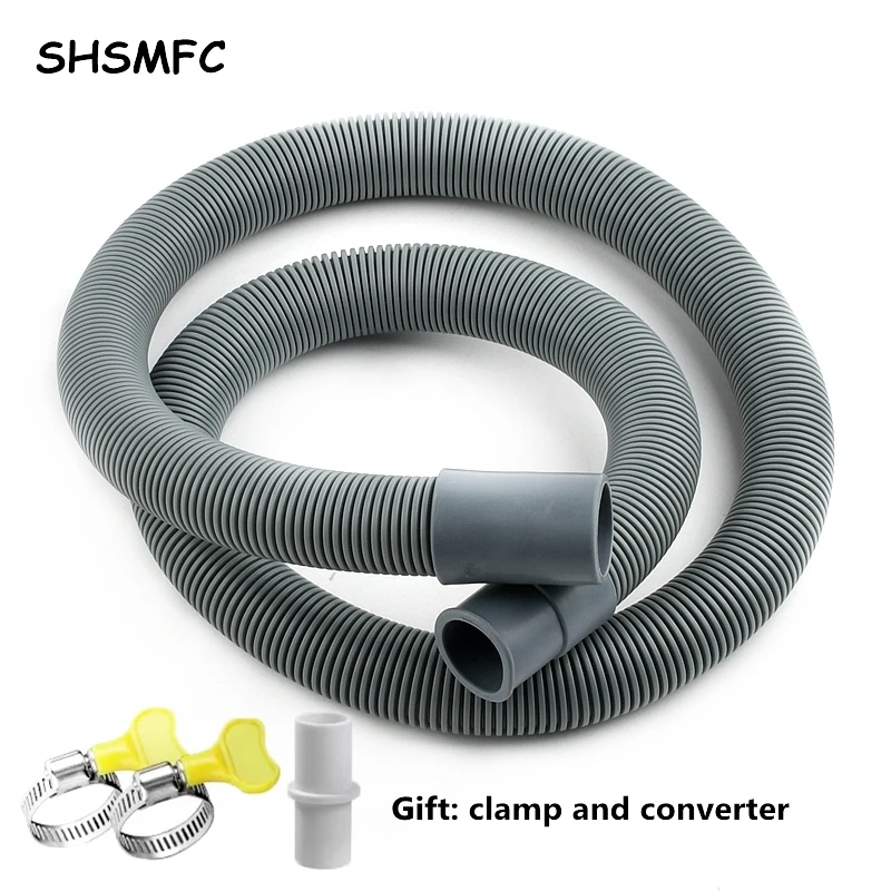 20/25mm Washing Machine Dishwasher Drain Waste Hose Waste Water Outlet Expel Soft Tube Stretchable Drain Flexible Hose