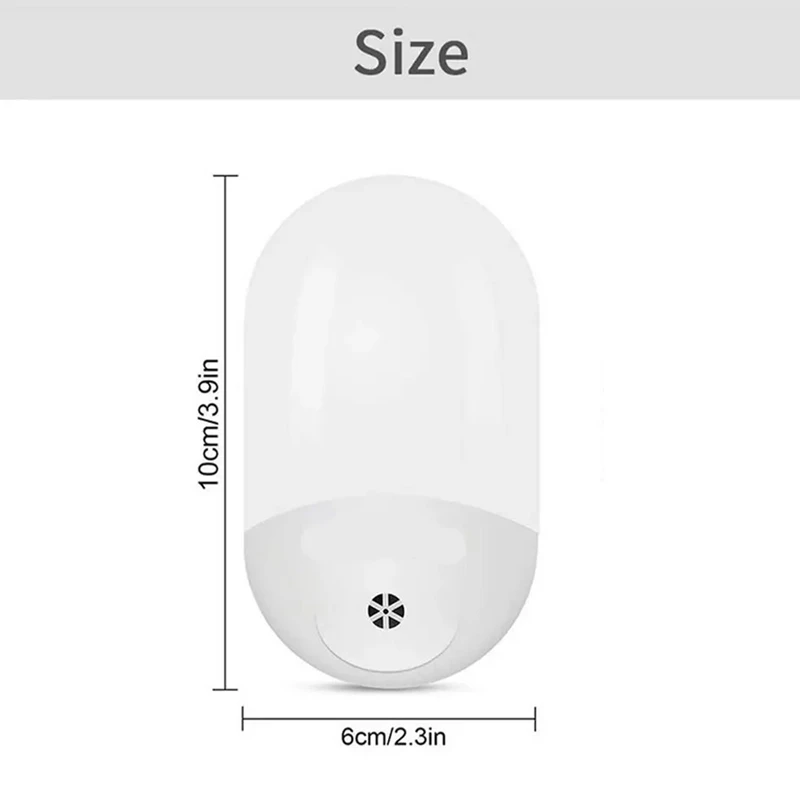 F-3C plug in night light led night light lâmpada com sensores inteligentes do anoitecer ao amanhecer sensor brilho ajustável para crianças plugue da ue