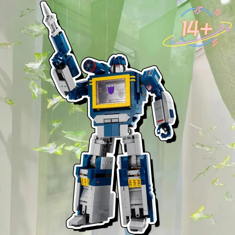 

2025 1505 шт. новый робот Soundwave в сборе, подходит для 10358, строительные блоки, кирпичная модель, украшение для взрослых, подарки на Рождество и день рождения