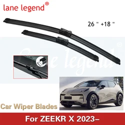 Car Wiper Blades For ZEEKR X 2023 66 kWh Me You 4seats 5seat Car Accessories Front Windscreen Wiper Blade Brushes Cutter