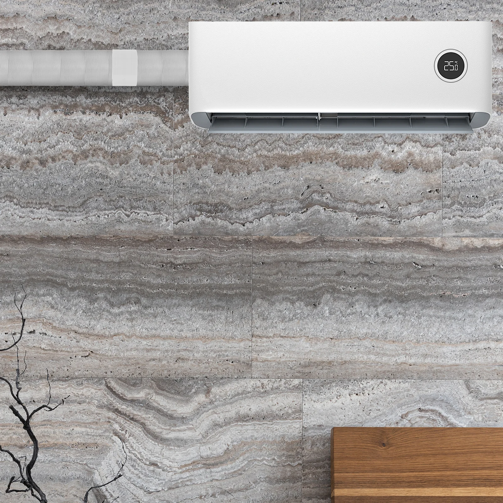 

Air Conditioner Exhaust Hose Coupler ABS Air Duct Connector Stable Threaded Design Portable Ac Unit Tube Connector Ventilation