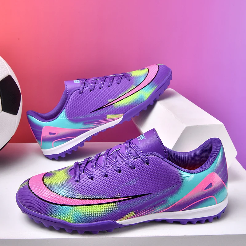 

Mens Football Shoes 2025 New Anti Slip Wear Resistant Low Cut Casual TF Fast Sports Soccer Cleat Teenager Sneakers