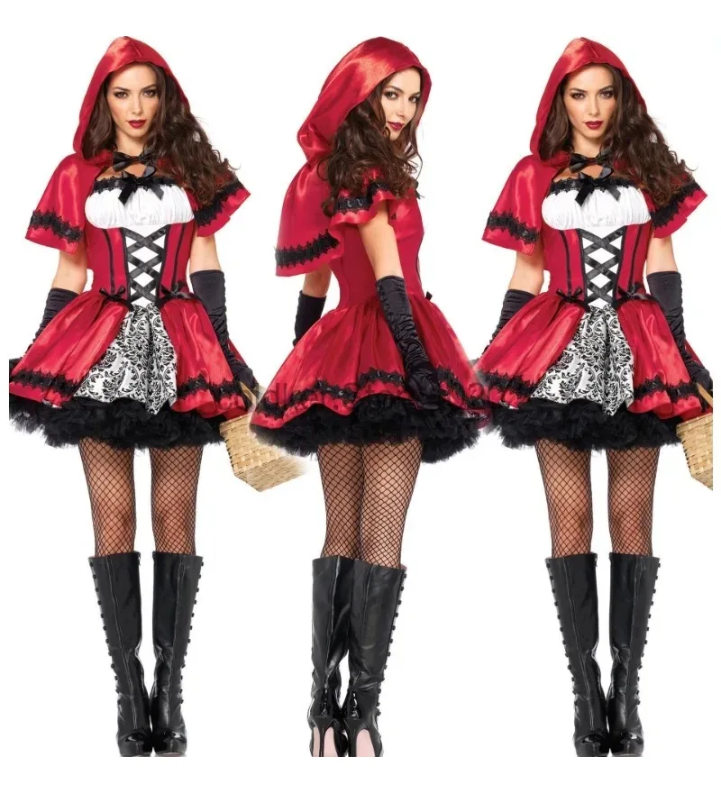 

Halloween Costume Little Red Riding Hood Sexy Queen Princess Uniform Costume Role Playing Game Uniform