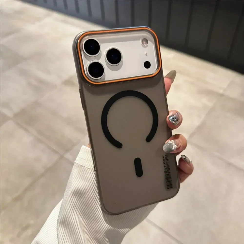 ! !2026 # حافظة رسمية غير لامعة لهاتف Magsafe لهاتف iPhone 17pro 17promax غطاء كمبيوتر صلب مغناطيسي #3